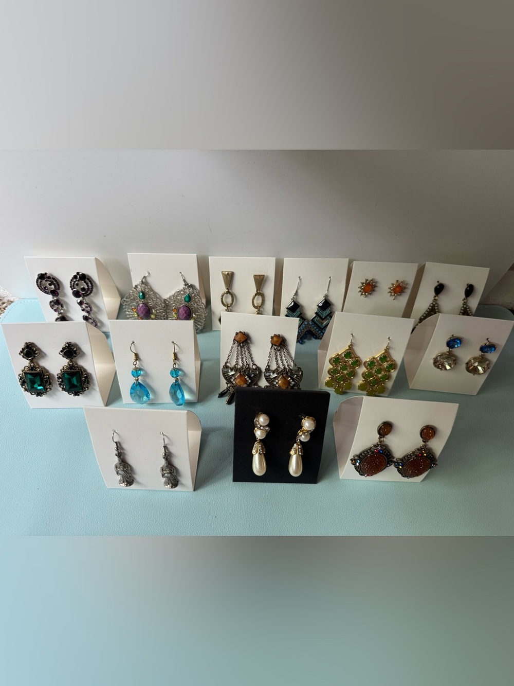 Lot of 14 pairs of Fashion/Costume Earrings, Brand New - Classic Women's Jewelry